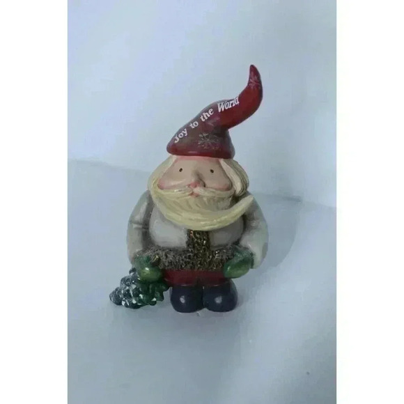 Pavilion Gift Company Joy To The World Santa W/ Tree Figurine 76404 2015 - Picture 8 of 11